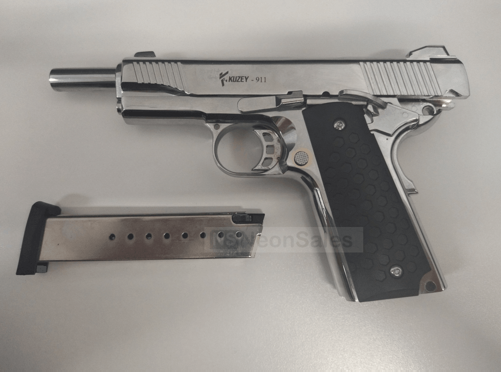KUZEY 911 #3 BLANK GUN - S/CHROME - NeonSales {{ shop.shopifyCountryName }}