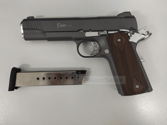KUZEY 911 BLANK GUN - SMOKED W/ WALNUT GRIPS - NeonSales {{ shop.shopifyCountryName }}