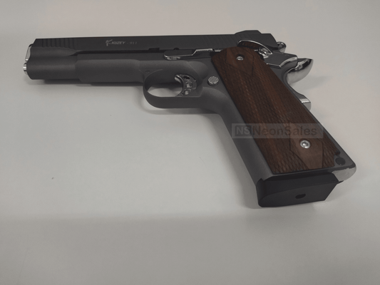KUZEY 911 BLANK GUN - SMOKED W/ WALNUT GRIPS - NeonSales {{ shop.shopifyCountryName }}