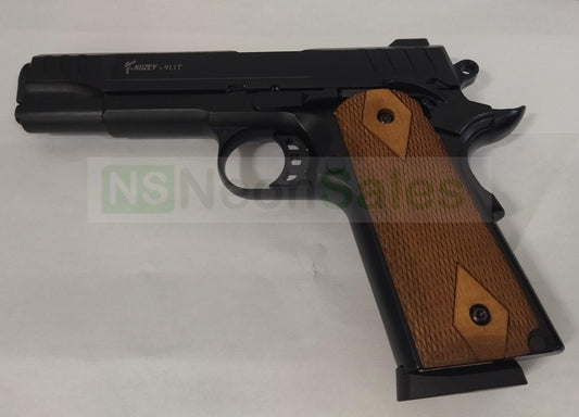 KUZEY 911-T BLANK GUN - ALL BLACK W/ WALNUT GRIPS - NeonSales {{ shop.shopifyCountryName }}