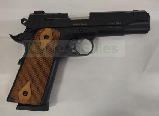 KUZEY 911-T BLANK GUN - ALL BLACK W/ WALNUT GRIPS - NeonSales {{ shop.shopifyCountryName }}