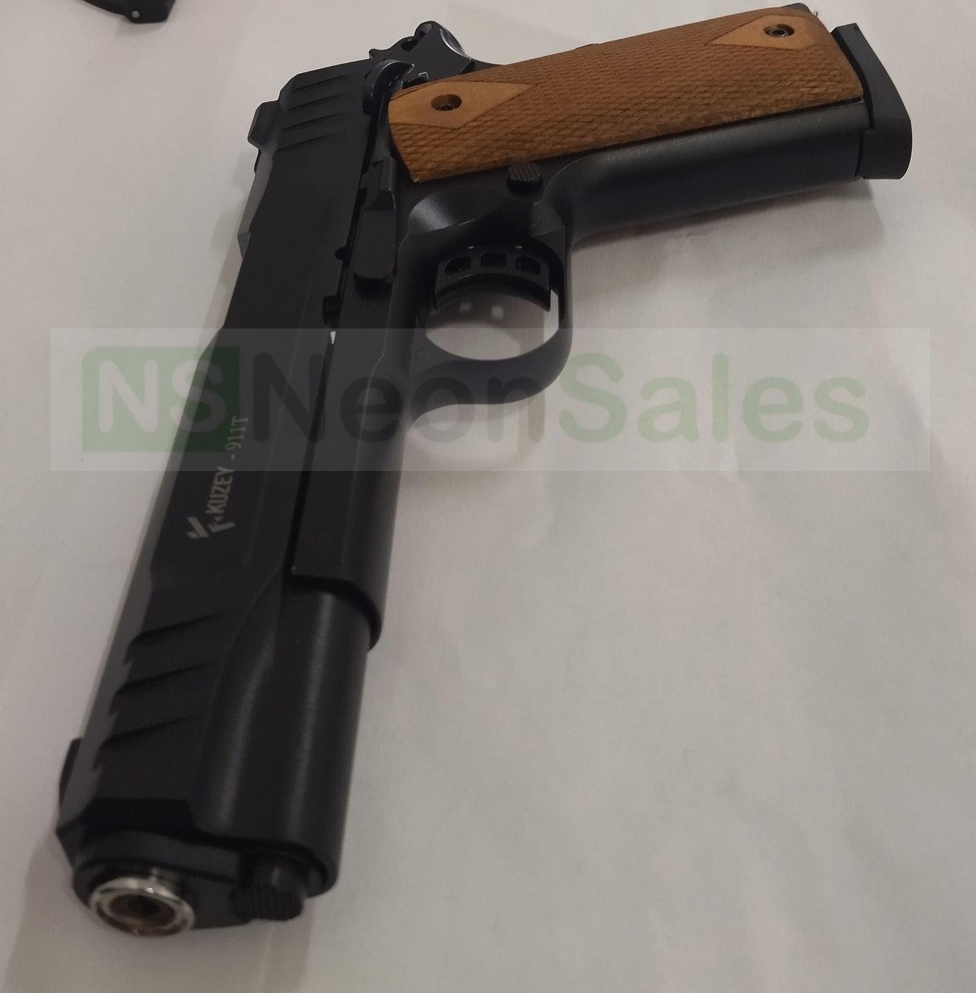 KUZEY 911-T BLANK GUN - ALL BLACK W/ WALNUT GRIPS - NeonSales South Africa