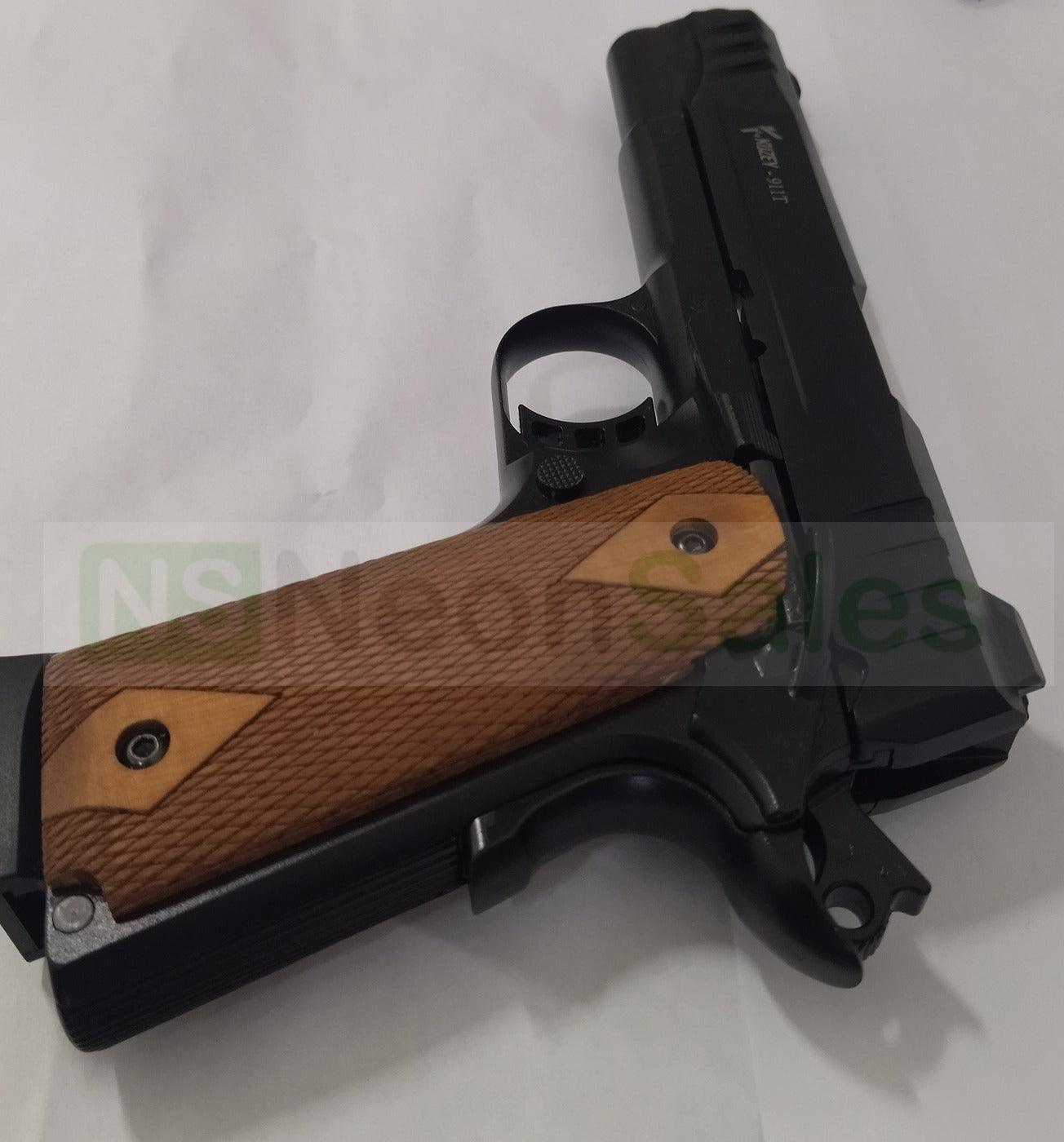 KUZEY 911-T BLANK GUN - ALL BLACK W/ WALNUT GRIPS - NeonSales South Africa