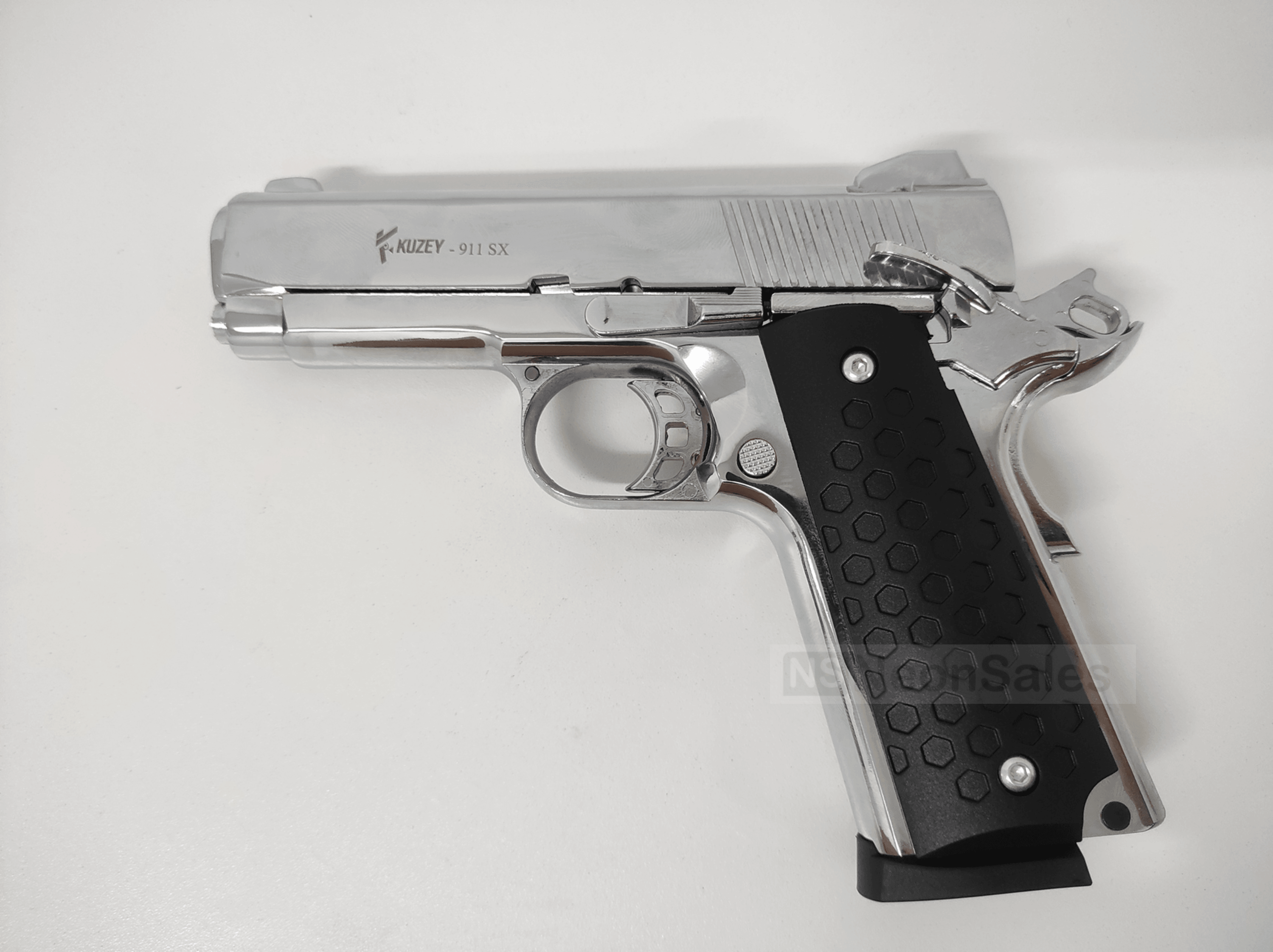 KUZEY 911SX #2 BLANK GUN - ALL CHROME - NeonSales {{ shop.shopifyCountryName }}