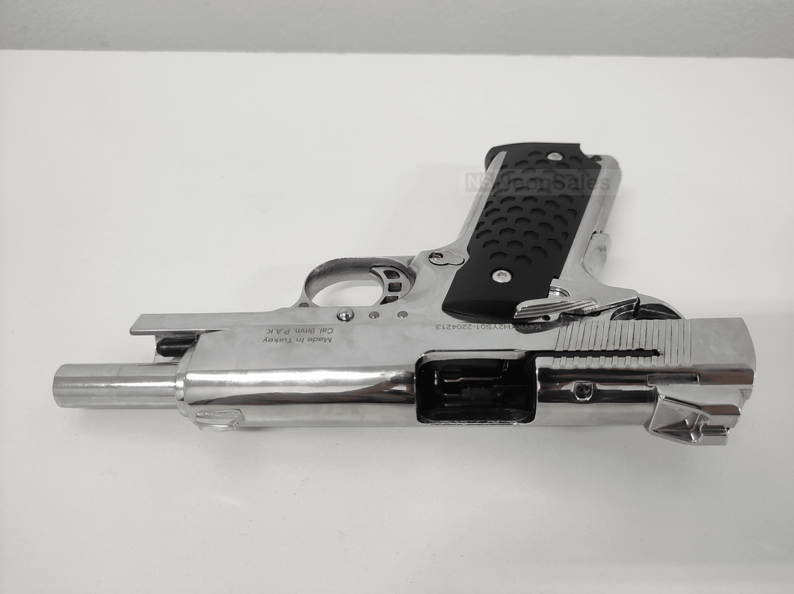 KUZEY 911SX #2 BLANK GUN - ALL CHROME - NeonSales {{ shop.shopifyCountryName }}