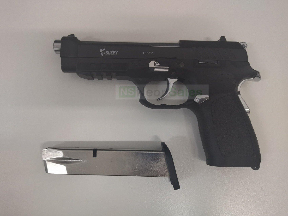 KUZEY F92 BLANK GUN + 25 BLANKS + HOLSTER