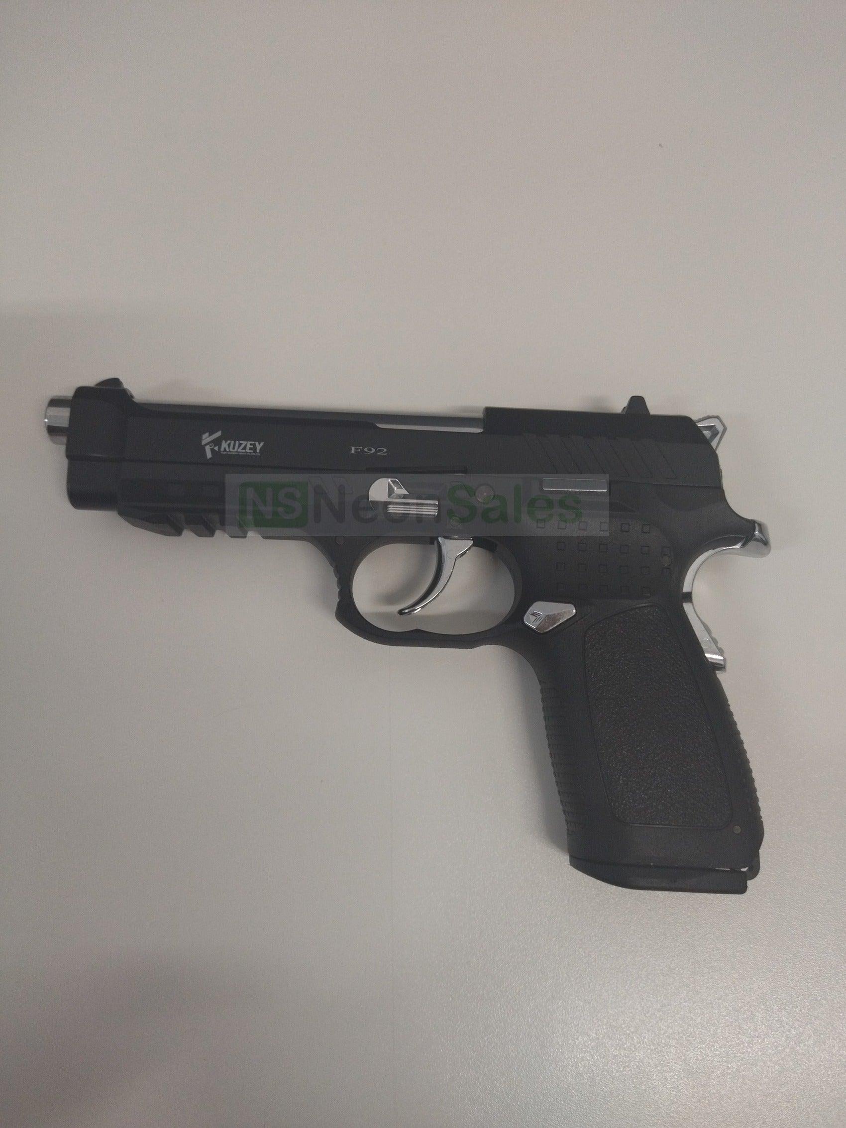 KUZEY F92 BLANK GUN - BLACK - NeonSales {{ shop.shopifyCountryName }}