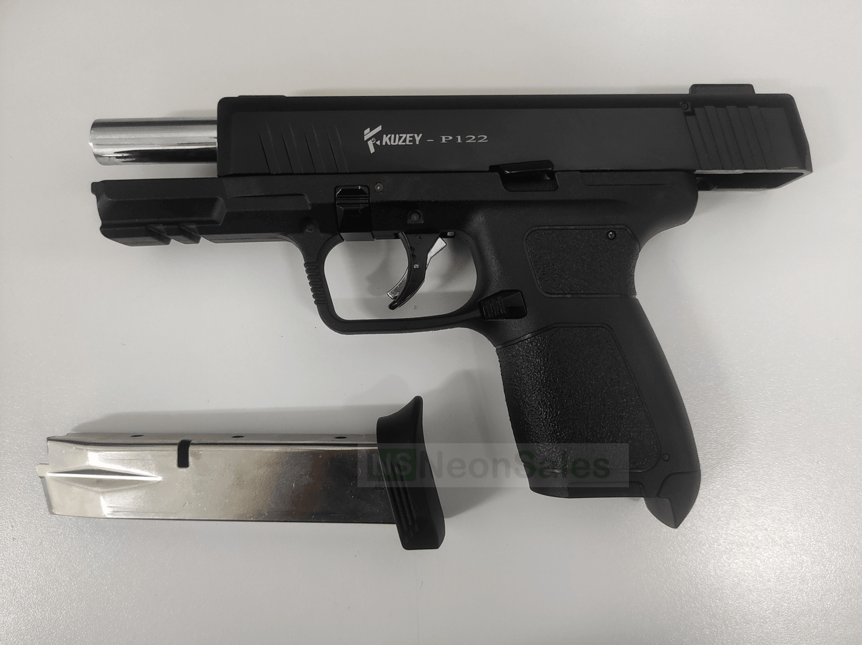 KUZEY P122 BLANK GUN 9X22MM - BLACK - NeonSales {{ shop.shopifyCountryName }}