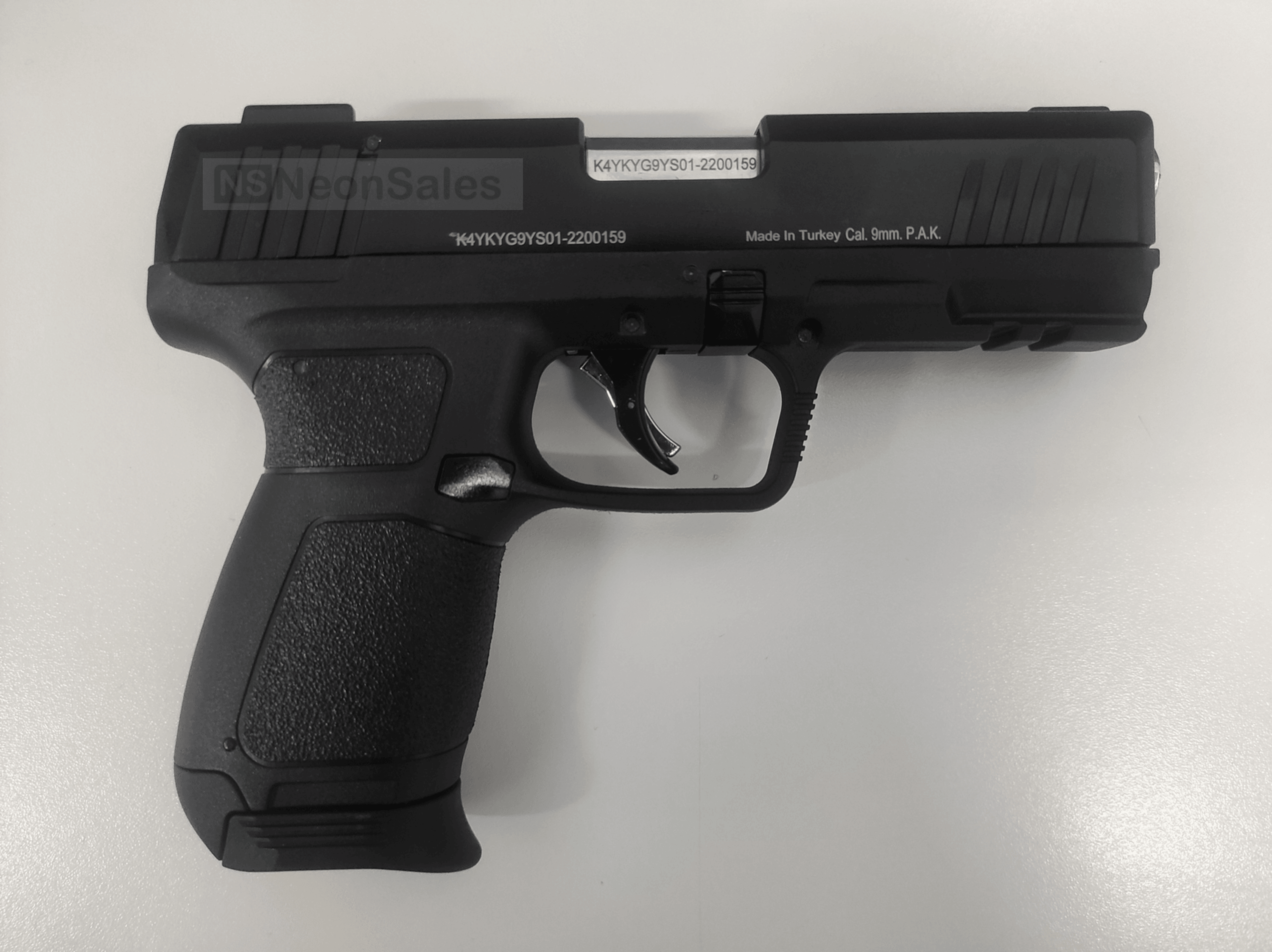 KUZEY P122 BLANK GUN 9X22MM - BLACK - NeonSales {{ shop.shopifyCountryName }}