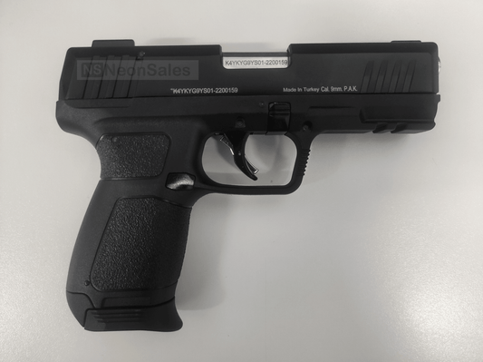 KUZEY P122 BLANK GUN 9X22MM - BLACK - NeonSales {{ shop.shopifyCountryName }}