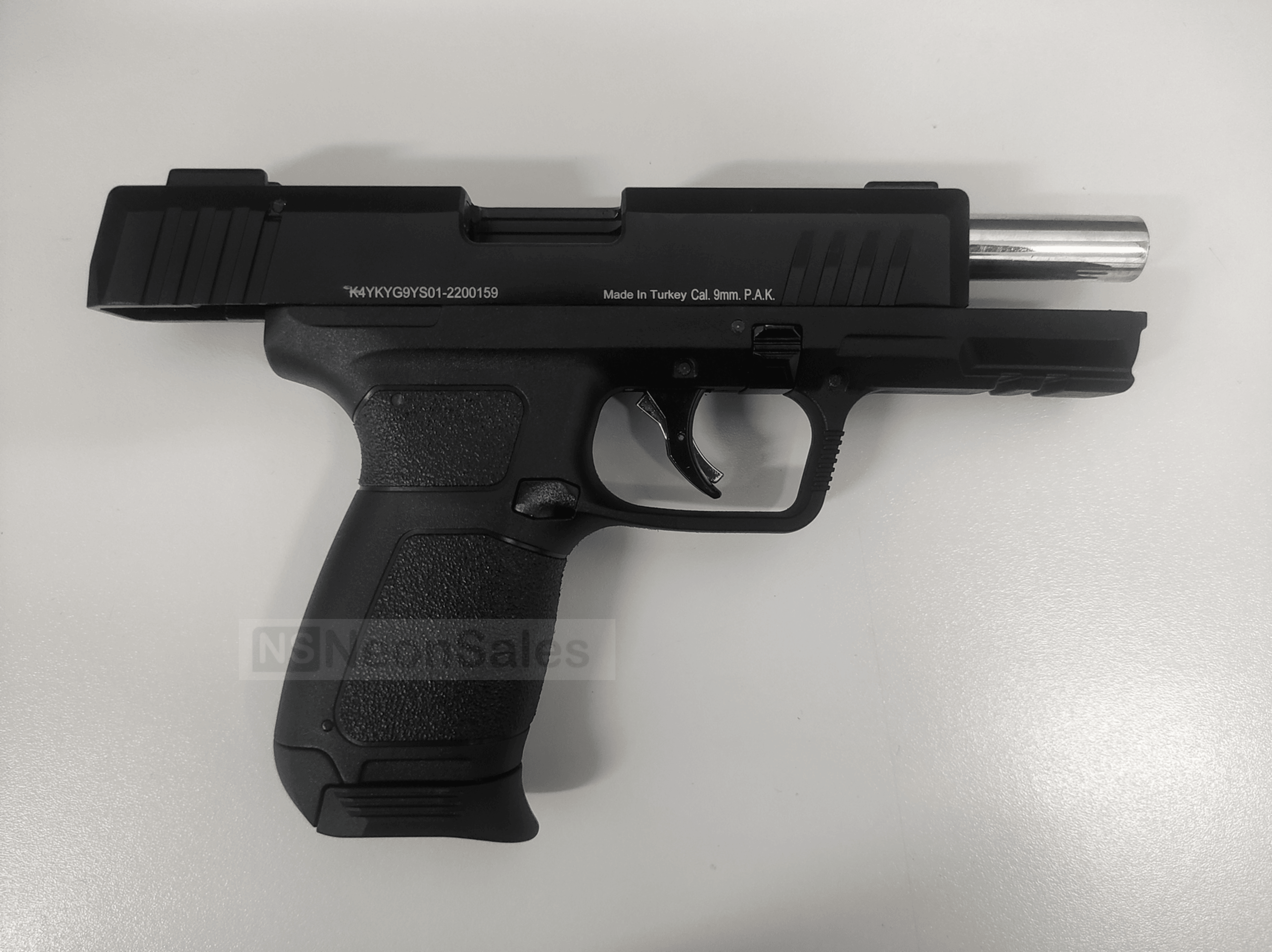 KUZEY P122 BLANK GUN 9X22MM - BLACK - NeonSales {{ shop.shopifyCountryName }}