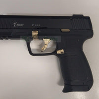 KUZEY P122 BLANK GUN - BLACK W/ GOLD TRIM - NeonSales {{ shop.shopifyCountryName }}