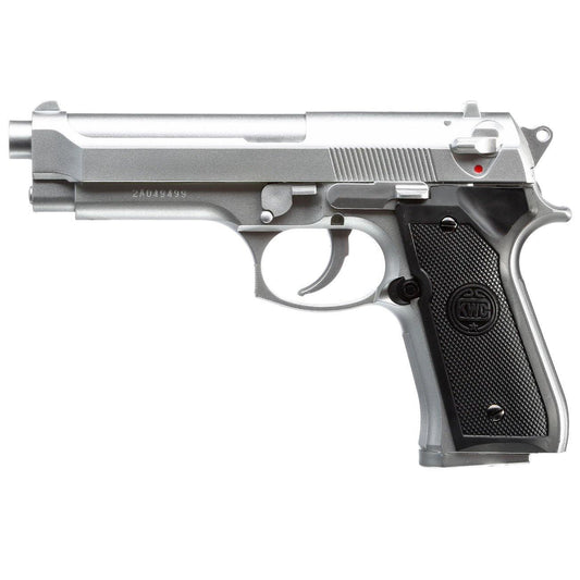 KWC 6MM BERRETA M92 AIRSOFT PISTOL - SILVER - NeonSales {{ shop.shopifyCountryName }}