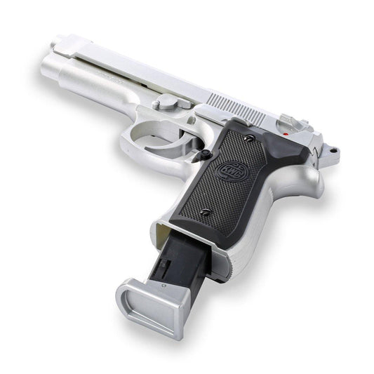 KWC 6MM BERRETA M92 AIRSOFT PISTOL - SILVER - NeonSales {{ shop.shopifyCountryName }}