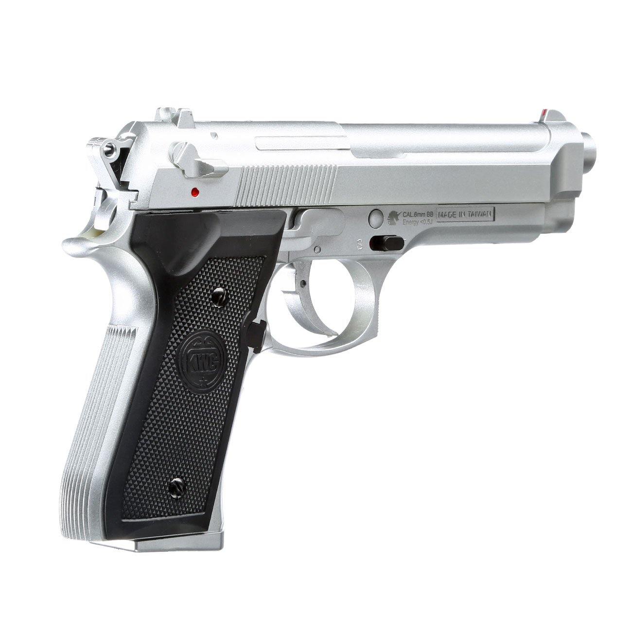 KWC 6MM BERRETA M92 AIRSOFT PISTOL - SILVER - NeonSales South Africa