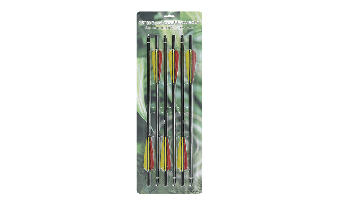 MANKUNG CROSSBOW BOLTS 16" - 6 PACK - NeonSales