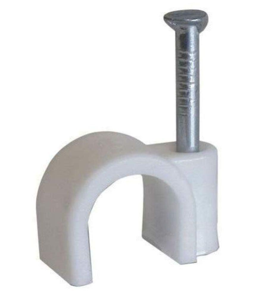 NAIL IN CLIPS ROUND WHITE 20MM 1'S - NeonSales {{ shop.shopifyCountryName }}