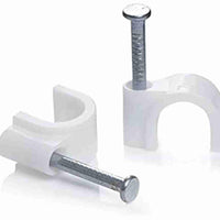 NAIL IN CLIPS ROUND WHITE 20MM 1'S - NeonSales {{ shop.shopifyCountryName }}