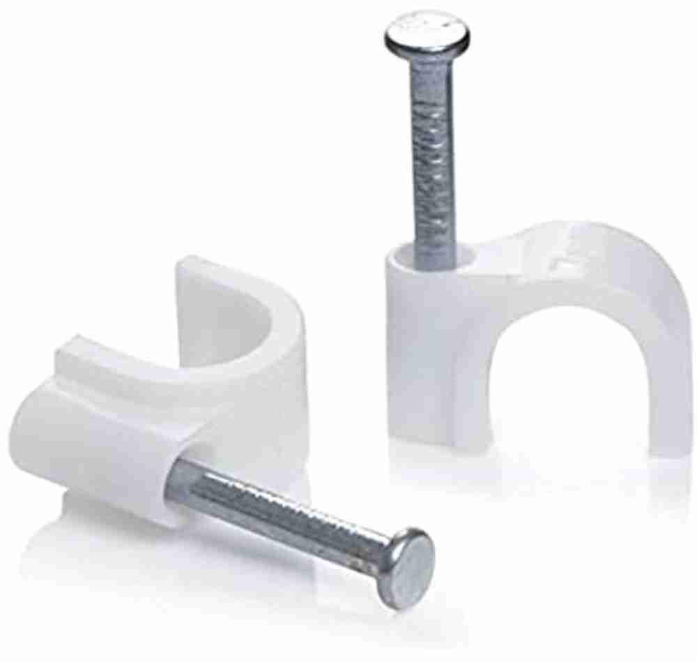NAIL IN CLIPS ROUND WHITE 20MM 1'S - NeonSales {{ shop.shopifyCountryName }}