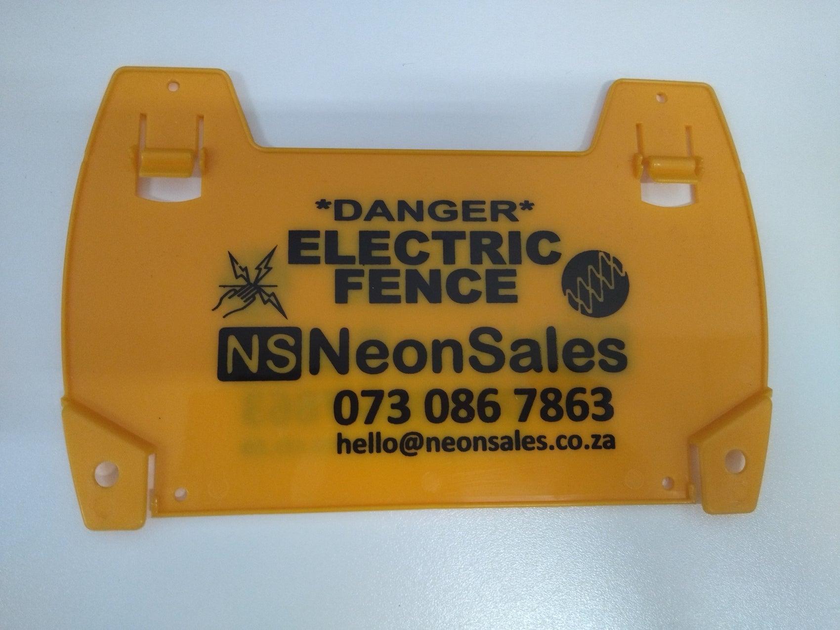 NEMTEK ELECTRIC FENCE WARNING SIGN LARGE - NeonSales {{ shop.shopifyCountryName }}