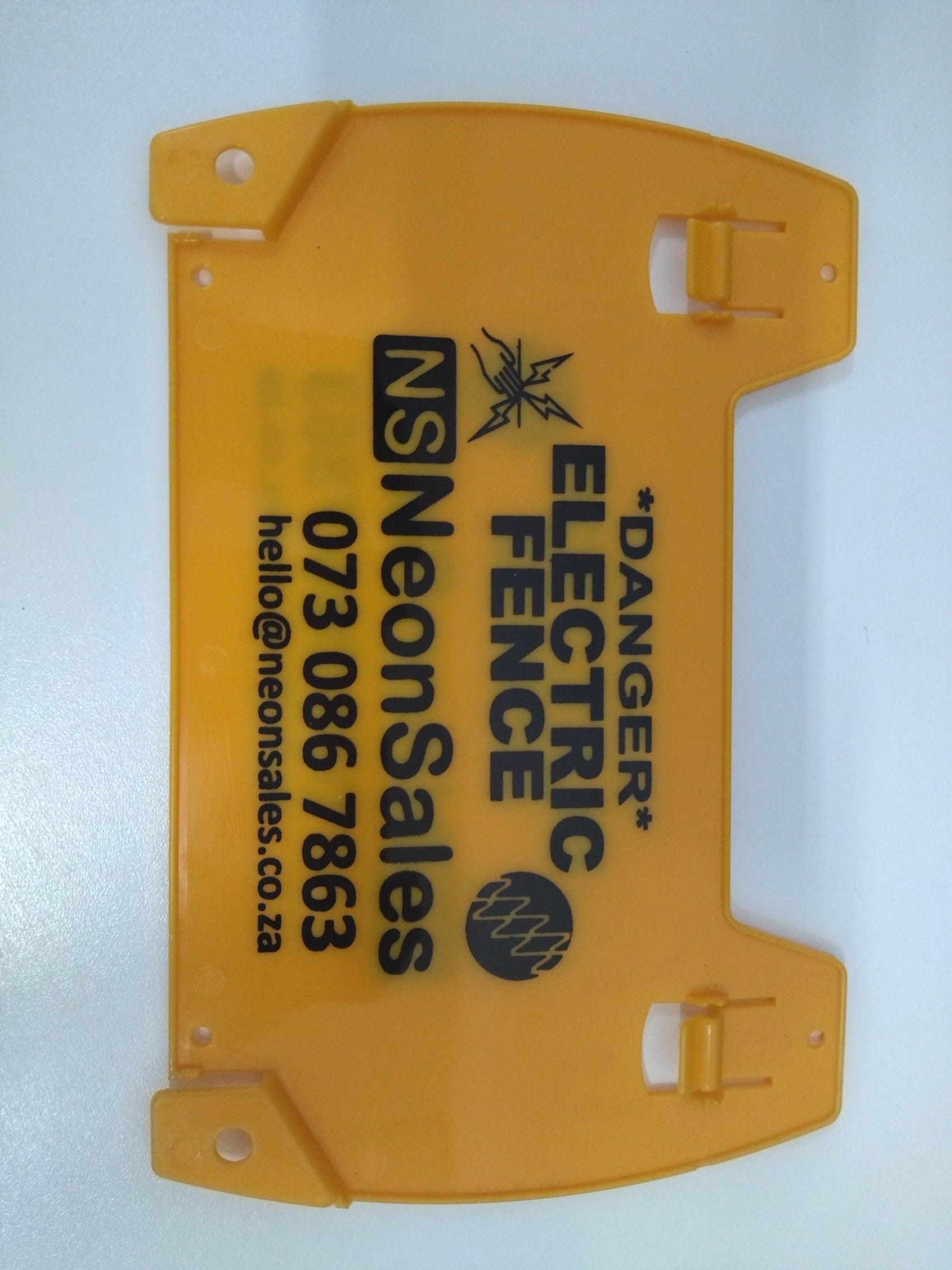 NEMTEK ELECTRIC FENCE WARNING SIGN LARGE - NeonSales South Africa