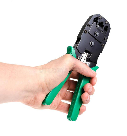 NETWORK CABLE CRIMPING TOOL - GREEN - NeonSales {{ shop.shopifyCountryName }}