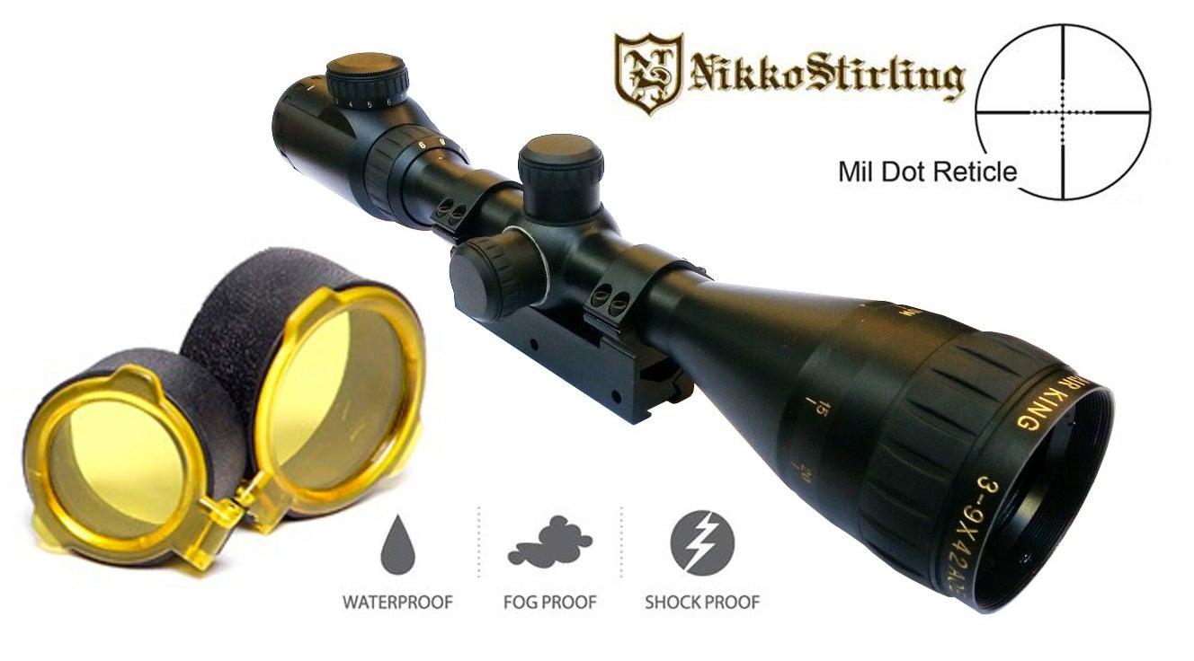 NIKKO STIRLING AIRKING 4X32 AO 1"" 3/8 MNT /HMD - NeonSales {{ shop.shopifyCountryName }}