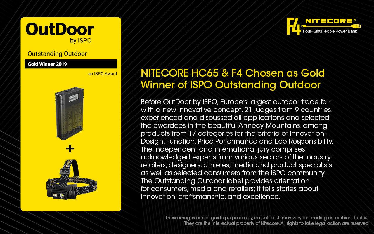 NITECORE F4 CHARGER & POWERBANK - NeonSales South Africa