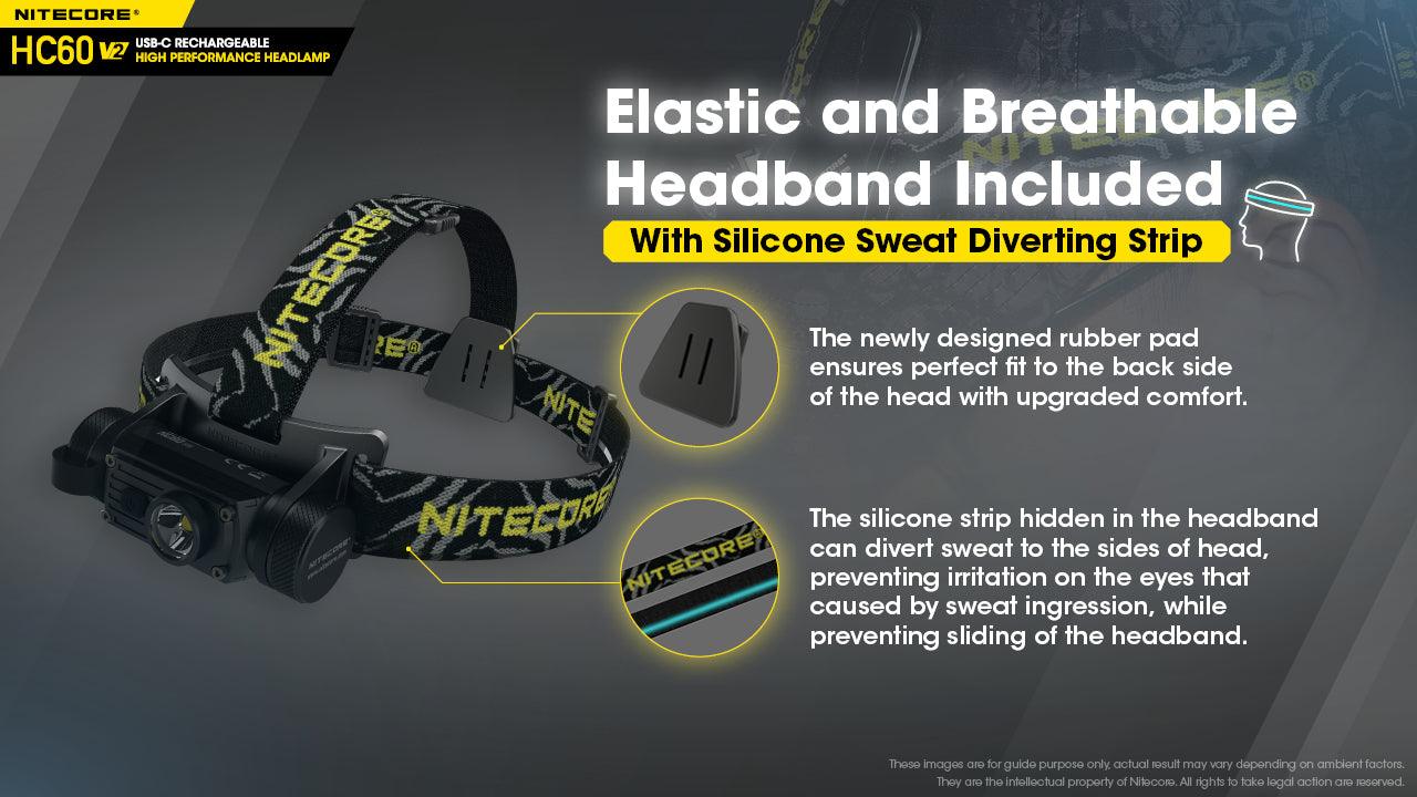 NITECORE HC60v2 HEADLAMP + 3400MAH BATTERY + CABLE - NeonSales {{ shop.shopifyCountryName }}