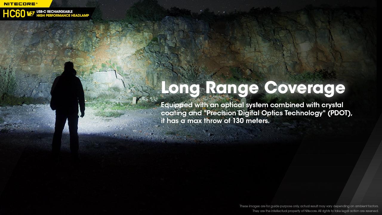 NITECORE HC60v2 HEADLAMP + 3400MAH BATTERY + CABLE - NeonSales {{ shop.shopifyCountryName }}