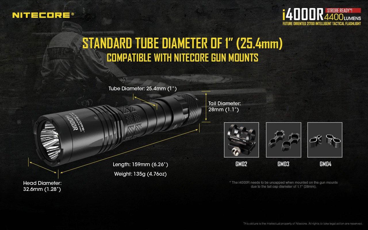 NITECORE I4000R, 21700 I-SERIES, 4400 LUMEN - NeonSales South Africa