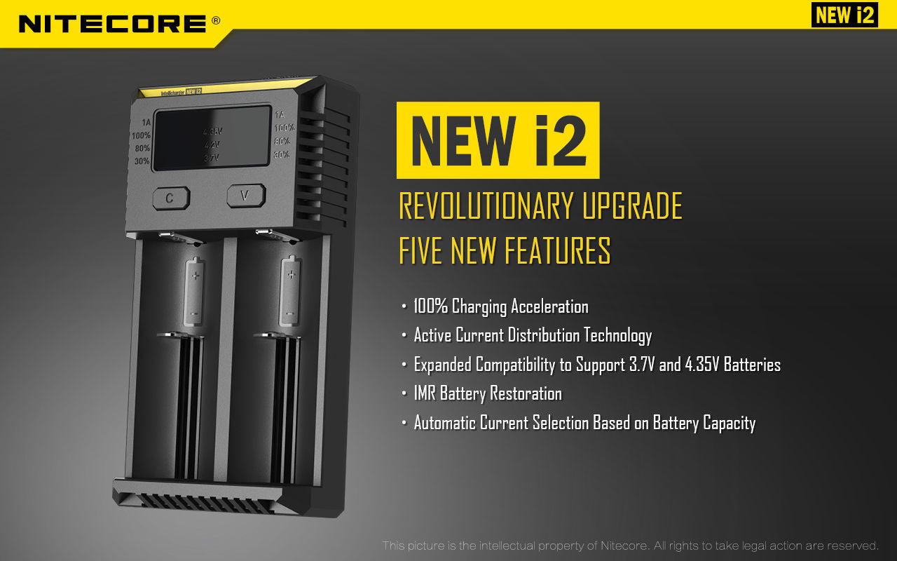 NITECORE NEW I2 CHARGER - NeonSales South Africa