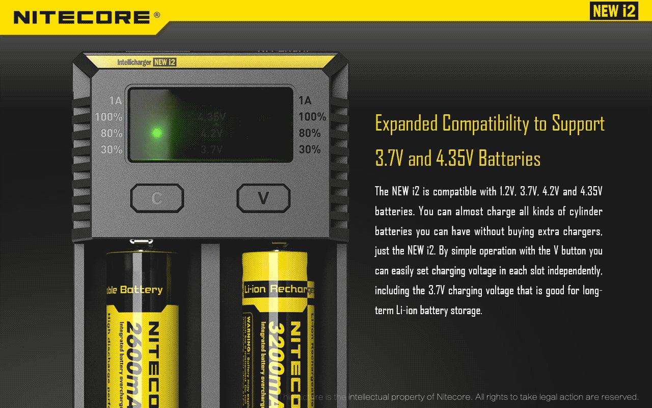 NITECORE NEW I2 CHARGER - NeonSales South Africa