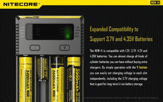 NITECORE NEW I4 CHARGER - NeonSales {{ shop.shopifyCountryName }}