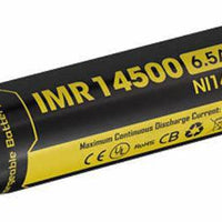 NITECORE NI14500A RECHARGE 3.7V BATTERY 850MAH - NeonSales {{ shop.shopifyCountryName }}