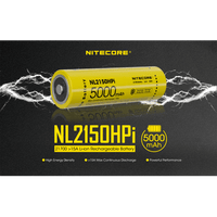 NITECORE NL2150HPI, 21700 BATTERY, 5000 MAH, 15A - NeonSales {{ shop.shopifyCountryName }}