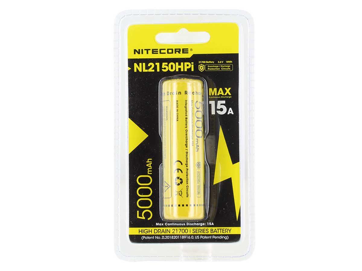 NITECORE NL2150HPI, 21700 BATTERY, 5000 MAH, 15A - NeonSales South Africa