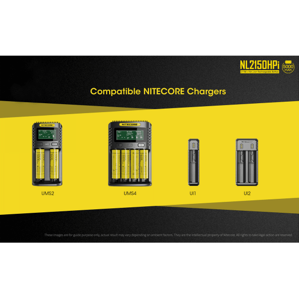 NITECORE NL2150HPI, 21700 BATTERY, 5000 MAH, 15A - NeonSales South Africa