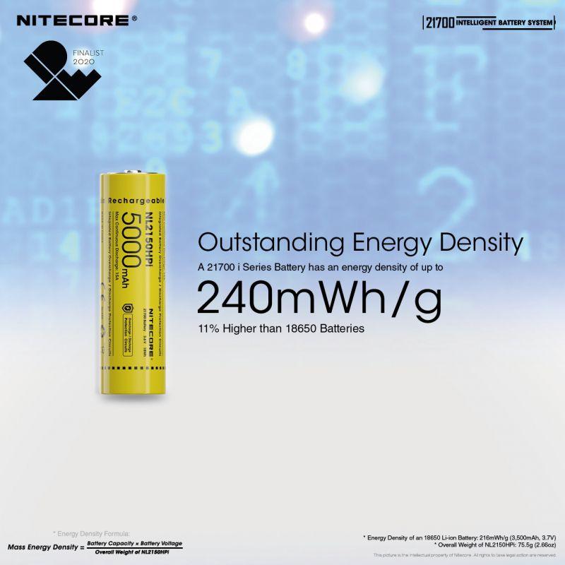 NITECORE NL2150HPI, 21700 BATTERY, 5000 MAH, 15A - NeonSales South Africa
