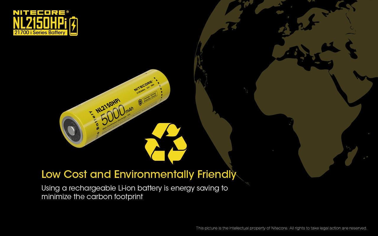 NITECORE NL2150HPI, 21700 BATTERY, 5000 MAH, 15A - NeonSales South Africa