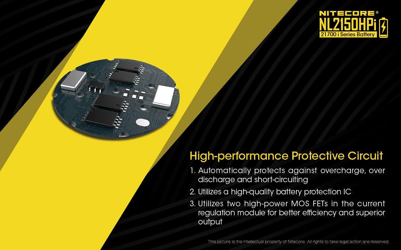NITECORE NL2150HPI, 21700 BATTERY, 5000 MAH, 15A - NeonSales South Africa