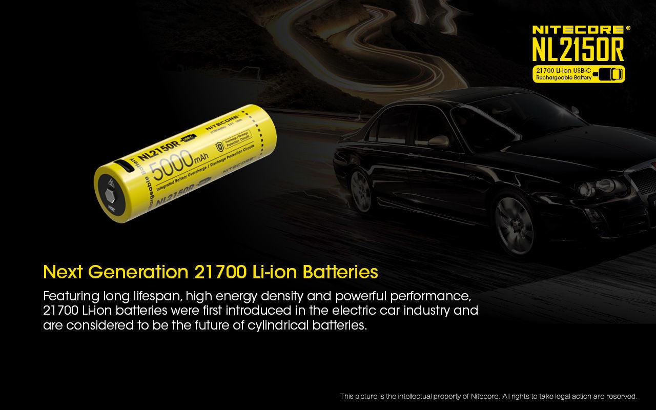 NITECORE NL2150R USB RECHARGABLE BATTERY 5000MAH - NeonSales South Africa