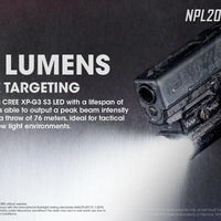 NITECORE NPL20 PISTOL LIGHT + 3 X CR123A BATTERIES - NeonSales {{ shop.shopifyCountryName }}