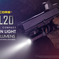 NITECORE NPL20 PISTOL LIGHT + 3 X CR123A BATTERIES - NeonSales {{ shop.shopifyCountryName }}