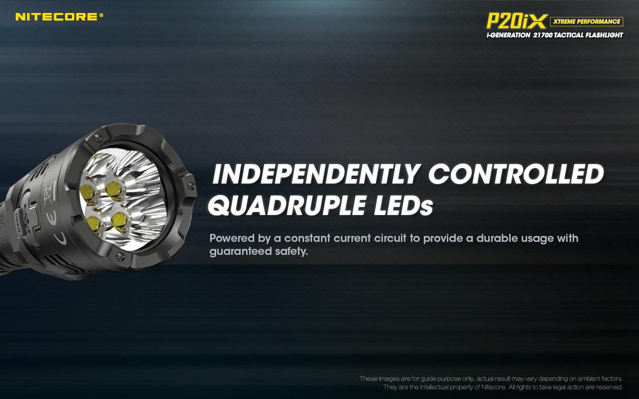 NITECORE P20iX TORCH + 5000MAH BATTERY + CABLE - NeonSales {{ shop.shopifyCountryName }}