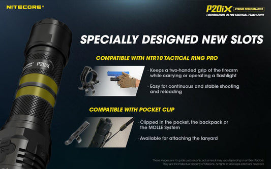NITECORE P20iX TORCH + 5000MAH BATTERY + CABLE - NeonSales {{ shop.shopifyCountryName }}