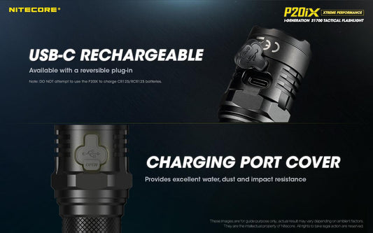 NITECORE P20iX TORCH + 5000MAH BATTERY + CABLE - NeonSales {{ shop.shopifyCountryName }}