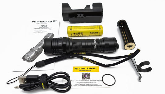 NITECORE P20iX TORCH + 5000MAH BATTERY + CABLE - NeonSales {{ shop.shopifyCountryName }}