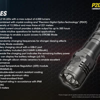 NITECORE P20iX TORCH + 5000MAH BATTERY + CABLE - NeonSales {{ shop.shopifyCountryName }}