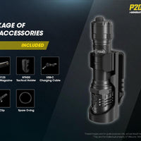 NITECORE P20iX TORCH + 5000MAH BATTERY + CABLE - NeonSales {{ shop.shopifyCountryName }}